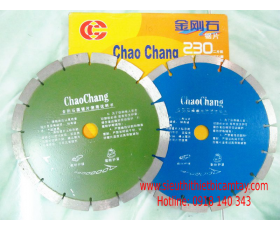 Lưỡi cắt kim cương Chao Chang D230mm xanh dương