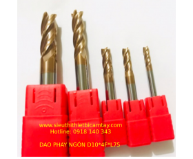 Dao phay ngón D3x4FxL50 Tin