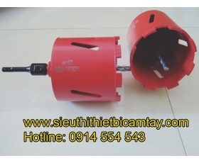 Mũi khoan rút lõi tường bê tông khô D127xL150 mm