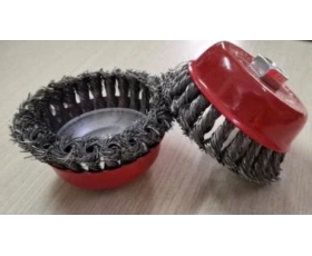 Chén cước hay chổi cước thép xoắn 4 inch - D100mm tán M14x2.0